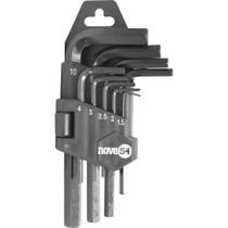 Jogo de Chaves Allen Curta 1,5mm à 10mm 9 Peças - Nove54