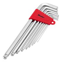 Jogo de Chaves Allen, Extra Longas, Cromo Vanadio, 1,5-10mm, 9pcs Mtx