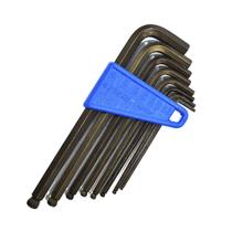 Jogo de Chaves Allen Hexagonais Abauladas Longas com 8 Peças 3/32" a 3/8" - Gedore 012958