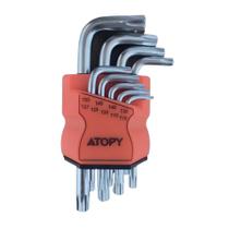 Jogo De Chaves Allen Hexagonal Curta 9 Pçs T50 A T10 - Atopy