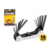 Jogo De Chaves Allen Hexagonal Tipo Canivete 14 Pçs Vonder Jogo De Chaves Allen Hexagonal Tipo Canivete 14 Pçs Vonder