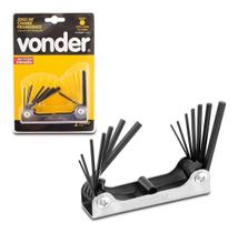 Jogo De Chaves Allen Hexagonal Tipo Canivete 14 Peças Vonder Jogo De Chaves Allen Hexagonal Tipo Canivete 14 Peças Vonder