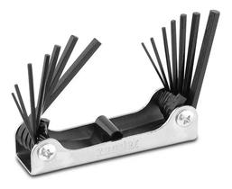 Jogo De Chaves Allen Hexagonal Tipo Canivete 14 Peças Vonder