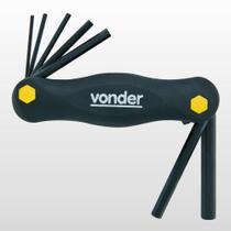 Jogo de Chaves Allen Vonder 7 Peças com Suporte - VONDER Jogo de Chaves Allen Vonder 7 Peças com Suporte - VONDER