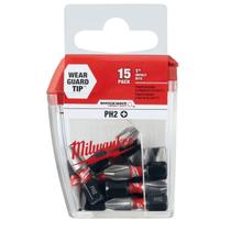 Jogo De Chaves Bit Philips Ph2 X 25mm Com 15 Peças 48-32-5003 Milwaukee Unica Jogo De Chaves Bit Philips Ph2 X 25mm Com 15 Peças 48-32-5003 Milwaukee Unica