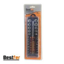 Jogo de Chaves Bits Bestfer com 28pc Jogo de Chaves Bits Bestfer com 28pc