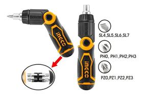Jogo de Chaves Bits Com Catraca Dobravel Ingco AKISD1208 Jogo de Chaves Bits Com Catraca Dobravel Ingco AKISD1208
