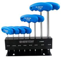 Jogo de Chaves Cabo T Hexagonal com 08 Peças