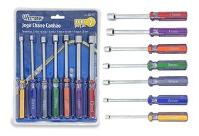 Jogo de chaves canhao 7pcs - 40-17