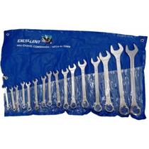 Jogo De Chaves Combinada 6 A 32 Mm Com 16 Peças Excellent