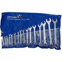 Jogo De Chaves Combinada 6 A 32 Mm Com 16 Peças Excellent