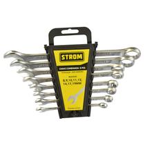 Jogo de Chaves Combinada com 8 peças - H200299 - Strom Jogo de Chaves Combinada com 8 peças - H200299 - Strom