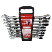 Jogo de Chaves Combinada com Catraca Cromo Vanádio 16 peças WRCH-16 PCI Ferramentas Jogo de Chaves Combinada com Catraca Cromo Vanádio 16 peças WRCH-16 PCI Ferramentas