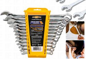 Jogo De Chaves Combinadas 12 Peças 6 Mm A 22 Mm - Chevrolet