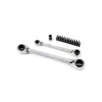 Jogo de Chaves Combinadas 4 em 1 Quadbox com Bits 8-19mm - ST09045G - Sata