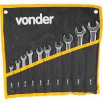 Jogo De Chaves Combinadas 6 A 22 mm Aço Cromo 10 Pçs Vonder Jogo De Chaves Combinadas 6 A 22 mm Aço Cromo 10 Pçs Vonder