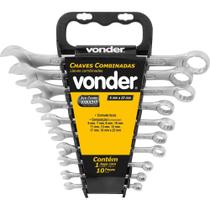 Jogo De Chaves Combinadas 6 A 22 mm Aço Cromo 10 Pçs Vonder Jogo De Chaves Combinadas 6 A 22 mm Aço Cromo 10 Pçs Vonder