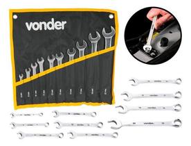 Jogo De Chaves Combinadas 6 A 22 Mm Aço Cromo Vanádio Vonder Jogo De Chaves Combinadas 6 A 22 Mm Aço Cromo Vanádio Vonder