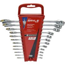 Jogo De Chaves Combinadas 6 A 22mm Com 12 Peças Mayle Jogo De Chaves Combinadas 6 A 22mm Com 12 Peças Mayle