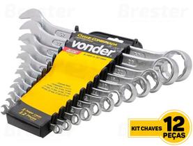 Jogo De Chaves Combinadas 6 a 32mm C/ 12 Peças Vonder 3742632000 Jogo De Chaves Combinadas 6 a 32mm C/ 12 Peças Vonder 3742632000