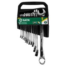 Jogo de Chaves Combinadas Com 12 Peças 6mm à 22mm (ST08001G) - Sata