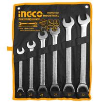 Jogo de Chaves Combinadas com Catraca 19 a 32mm com 6 Peças INGCO