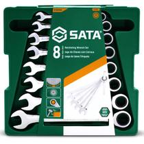 Jogo de Chaves Combinadas Com Catraca 8 Peças (ST08008SJ) - Sata