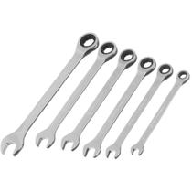 Jogo de Chaves Combinadas com Catraca Cromada Cromo Vanadio 8-17mm 6 Pcs Mtx Jogo de Chaves Combinadas com Catraca Cromada Cromo Vanadio 8-17mm 6 Pcs Mtx