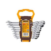 Jogo de Chaves Combinadas Com Catraca Flexíveis INGCO