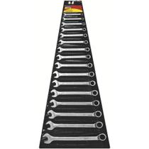 Jogo De Chaves Combinadas Com Corpo Forjado Em Aço Especial Cromado 16 Peças Em Polegadas