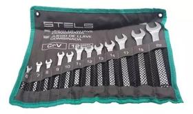 Jogo De Chaves Combinadas Crv 6 A 22mm Com 12 Peças Stels
