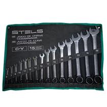 Jogo de Chaves Combinadas CRV 6 a 32mm com 15 Peças