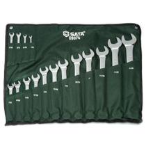 Jogo de Chaves Combinadas de 1/4 a 1.1/4 Pol. com 16 Peças