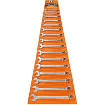 Jogo de Chaves Combinadas de 1/4 à 1.1/4 POL Cr-V com 16 Peças TRAMONTINA Jogo de Chaves Combinadas de 1/4 à 1.1/4 POL Cr-V com 16 Peças TRAMONTINA