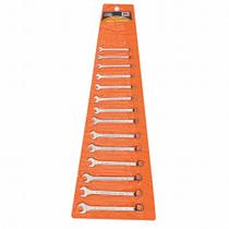 Jogo de Chaves Combinadas de 6 a 19mm 14 Peças 44660/214 Tramontina PRO Jogo de Chaves Combinadas de 6 a 19mm 14 Peças 44660/214 Tramontina PRO