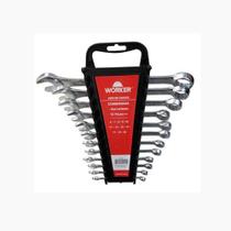 Jogo de Chaves Combinadas de 6 A 22mm 12 Peças Worker