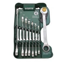 Jogo de Chaves Combinadas Speedy com Catraca - 8 Peças SATA Jogo de Chaves Combinadas Speedy com Catraca - 8 Peças SATA