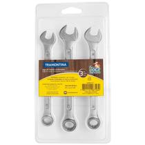 Jogo de Chaves Combinadas Tramontina 3 Peças Jogo de Chaves Combinadas Tramontina 3 Peças