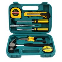 Jogo de Chaves Completo Ferramentas Profissional com Alicate Estilete Trena Martelo Chave de Fenda e Philips