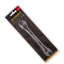 Jogo de Chaves de Aço Carbono Cromado 3 Peças Hammer - Tamanhos 8x9mm, 10x11mm e 12x13mm (FACR-30K)