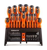 Jogo de Chaves de Fenda, Bits e Soquetes Robust 39 peças