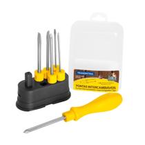 Jogo de Chaves de Fenda com 6 Pontas Intercambiáveis Tramontina