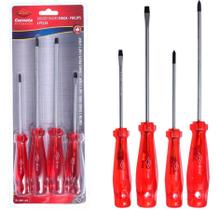 Jogo De Chaves De Fenda E Phillips 4 Peças Imantada Corneta