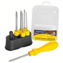 Jogo de chaves de fenda e phillips com 6 peças - Tramontina