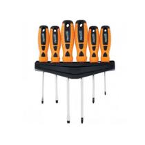 Jogo de chaves de fenda e phillips point, crv, cabo dupla in