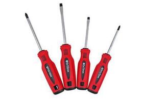 Jogo de chaves de fenda e phillips vermelho 4 peças - Western