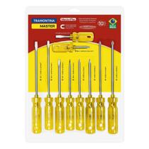 Jogo de Chaves de Fenda em Aço Cromo Vanádio 10 Peças Jogo de Chaves de Fenda em Aço Cromo Vanádio 10 Peças