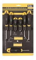 Jogo De Chaves De Fenda Phillips E Bits 21 Peças - Eda