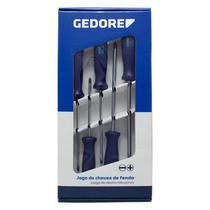 Jogo de chaves de fenda simples e cruzada 5 peças - gedore 036450