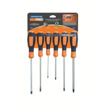 Jogo de Chaves de Fenda Ultragrip Plus 6 Peças Tramontina PRO Jogo de Chaves de Fenda Ultragrip Plus 6 Peças Tramontina PRO